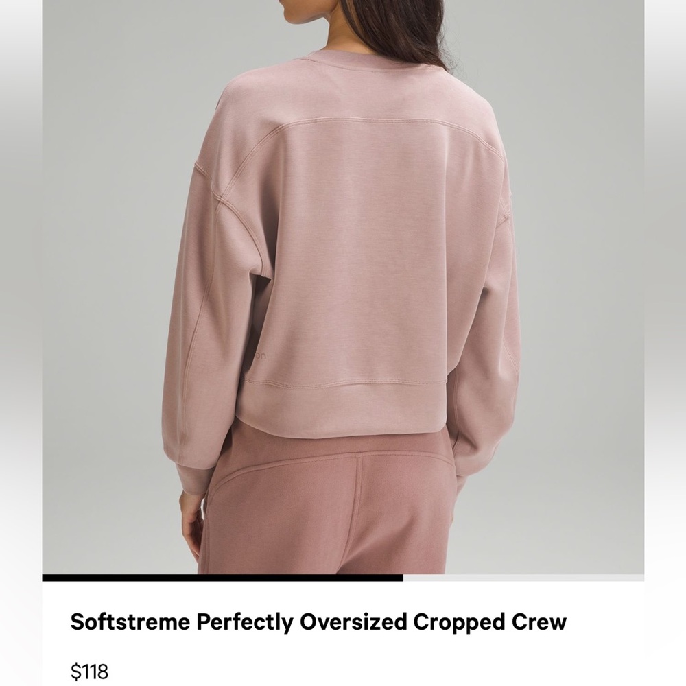 Lulu softstreme cropped crewneck 💓